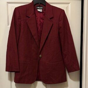 Sag Harbor Dark Burgundy Blazer